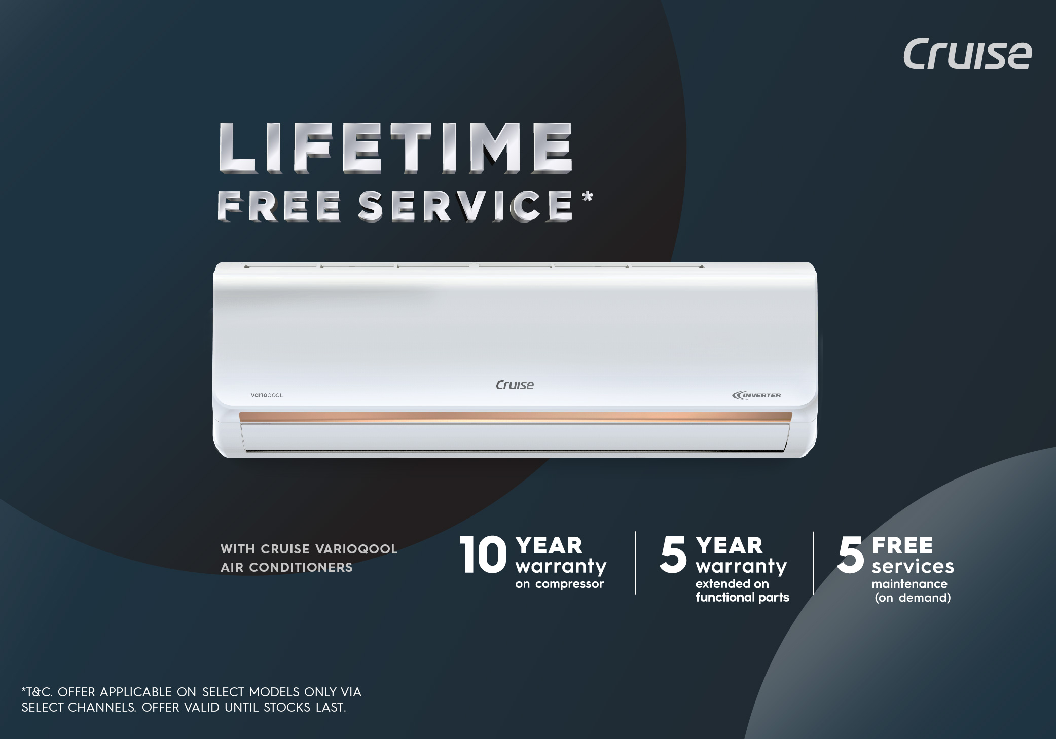 LIFETIME FREE SERVICE ON VARIOQOOL AC's